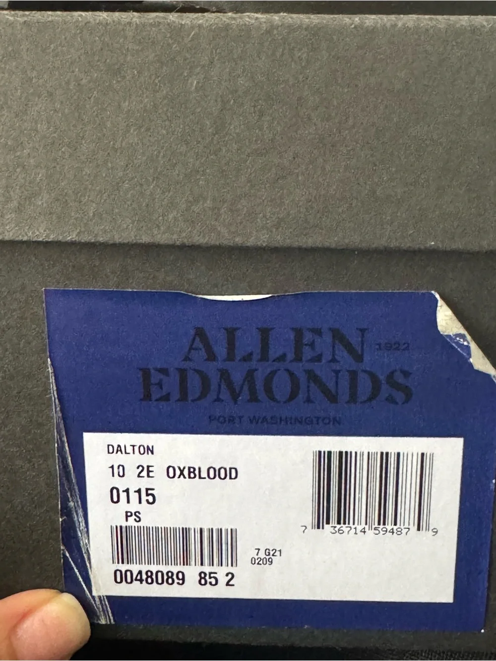 Allen Edmonds Men's Burgundy Leather Wingtip Boots